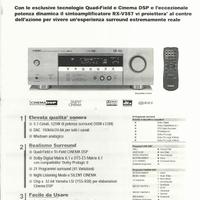 Sintoamplificatore Natural Sound YAMAHA RX-V357