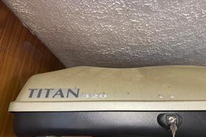 Baule portatutto da tetto TITAN 320 + 2 barre