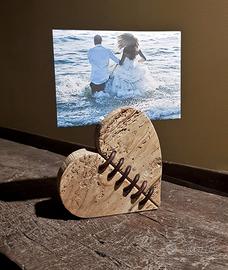 Cuore in Legno IV "Cucitura"