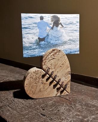 Cuore in Legno IV "Cucitura"