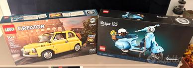 Lotto Lego Creator Vespa 125 + Fiat 500 misb
