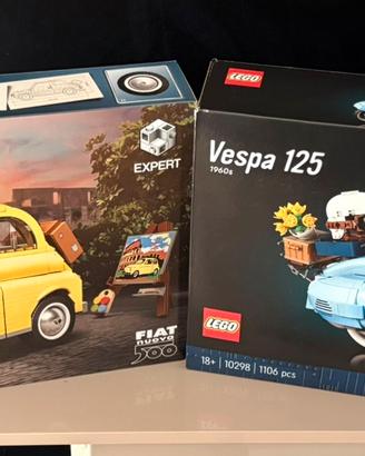 Lotto Lego Creator Vespa 125 + Fiat 500 misb