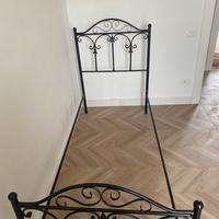 Struttura letto singolo in ferro Battuto