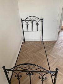 Struttura letto singolo in ferro Battuto