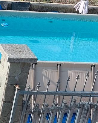 Piscina fuoriterra rettangolare 
