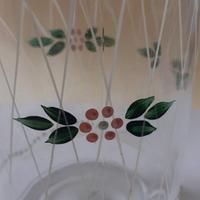 bottiglia vetro decorato