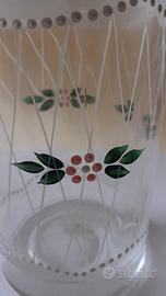 bottiglia vetro decorato