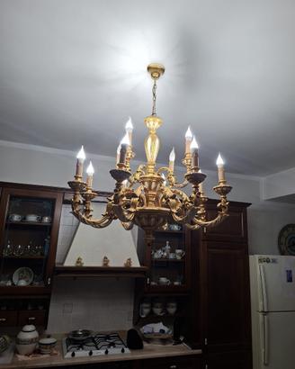 Lampadari classici color oro