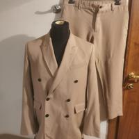 abito vestito uomo - completo beige cammello 