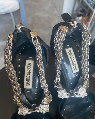 Sandali Roberto Cavalli Platform con pantere gioie