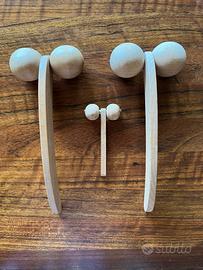 Set 3 strumenti i legno da massaggio