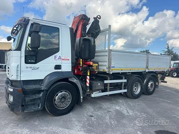 Iveco Stralis 360 ribaltabile e gru, ACCETTO PERMU