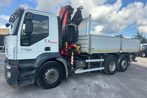 Iveco Stralis 360 ribaltabile e gru, ACCETTO PERMU