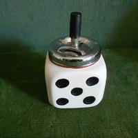 posacenere ceramica dado vintage