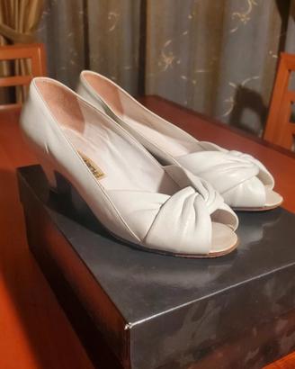Scarpa da donna in pelle bianca