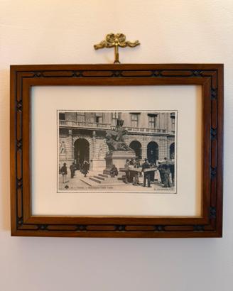 Lotto 3 quadri vintage “Torino Antica”-25x26 cm