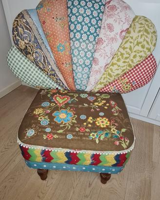 Poltrona patchwork da arredamento 
