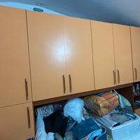 Cucina, cameretta a ponte e mobile soggiorno