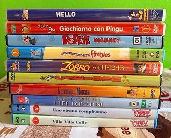 Lotto 12 DVD cartoni animati per bambini