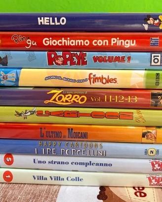 Lotto 12 DVD cartoni animati per bambini