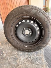 Set cerchio in ferro e gomme invernali Nissan Qash