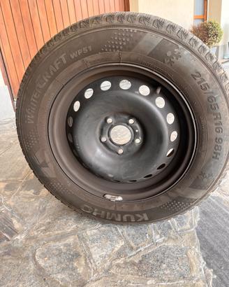 Set cerchio in ferro e gomme invernali Nissan Qash