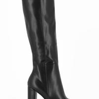 Stivali neri in pelle num 40