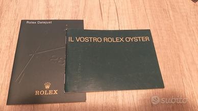 Rolex Datejust libretti orologio originale 