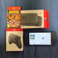 Switch 2 + controller pro + dk + scheda memoria