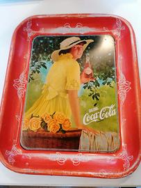Vassoio Originale Coca Cola da collezione Ani 70