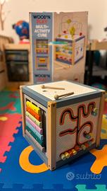 Cubo di legno multi attività