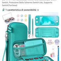Custodia Nintendo Switch con accessori