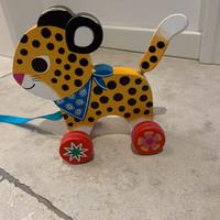 Tigre da tirare in legno