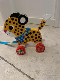 Tigre da tirare in legno