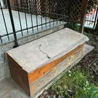 Baule legno giardino