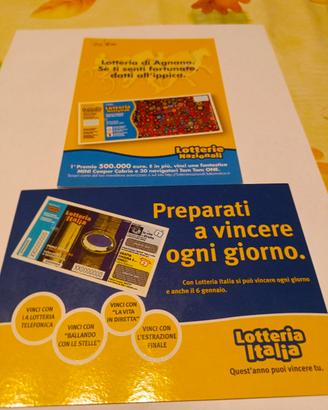 cartoline pubblicitarie lotterie nazionali 2006