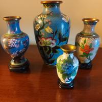 vasi cinesi in cloisonnè 