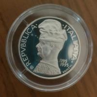 Lotto argento 5000 lire centenario Pisanello 1995