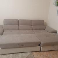 Divano allungabile con contenitore