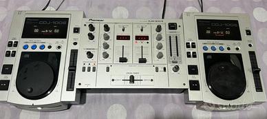 Consolle DJ Pioneer: 2x CDJ-100S + Mixer DJM-300