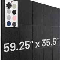 15 piastrelle da parete in feltro da 30 x 30 cm