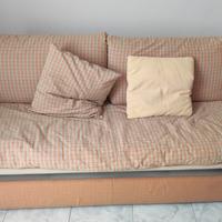 Divano letto 3 posti con rete e materasso