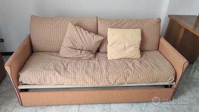 Divano letto 3 posti con rete e materasso