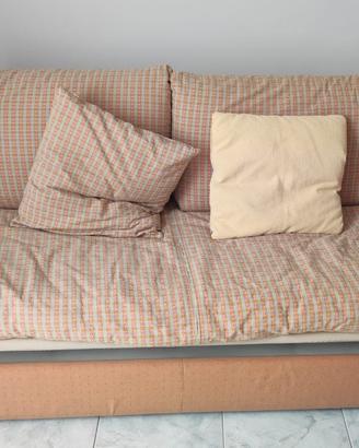 Divano letto 3 posti con rete e materasso