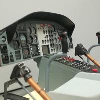 Elicottero RC Bell 212 214 412 414 Cockpit