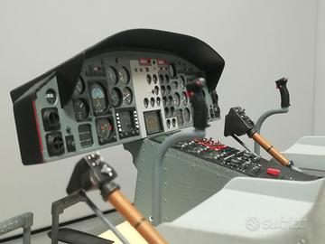 Elicottero RC Bell 212 214 412 414 Cockpit