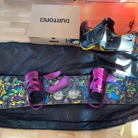 Tavola snowboard Gnu Spacecase + attacchi/scarponi