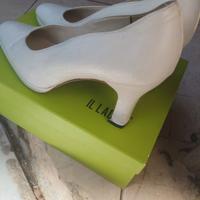 scarpe da cerimonia con plateau avorio n 39