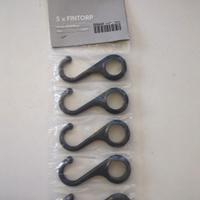 ganci 5 x fintorp neri ikea 