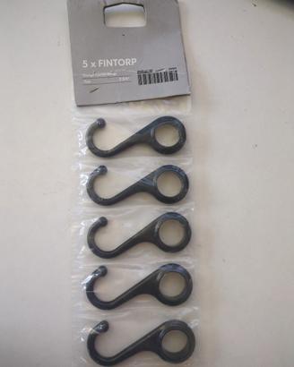 ganci 5 x fintorp neri ikea 